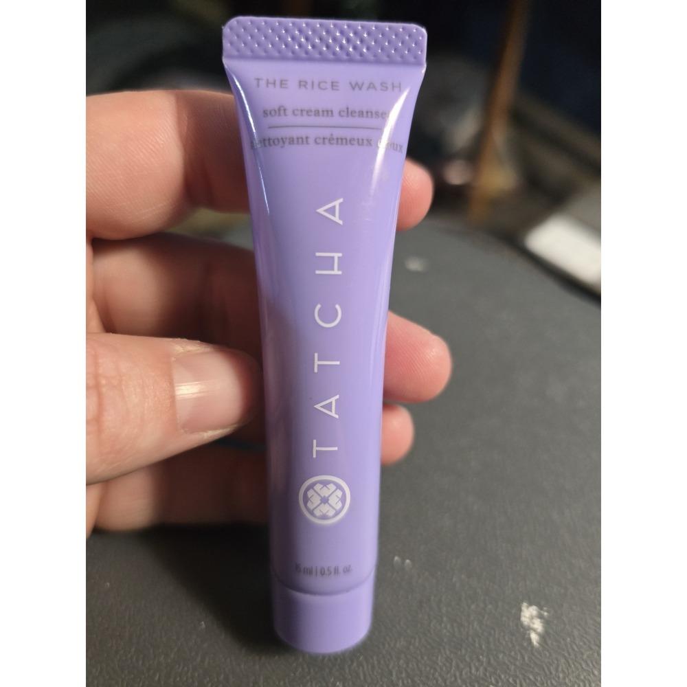 Tatcha The Rice Wash Soft Cream Cleanser Face‎ 0.5oz Travel Size - Deluxe Sample